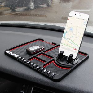 Windfall Multifunctional Car Anti-Slip Mat Auto Phone Holder Non Slip Sticky Anti Slide Dash Phone Mount Silicone Dashboard Car Pad Mat